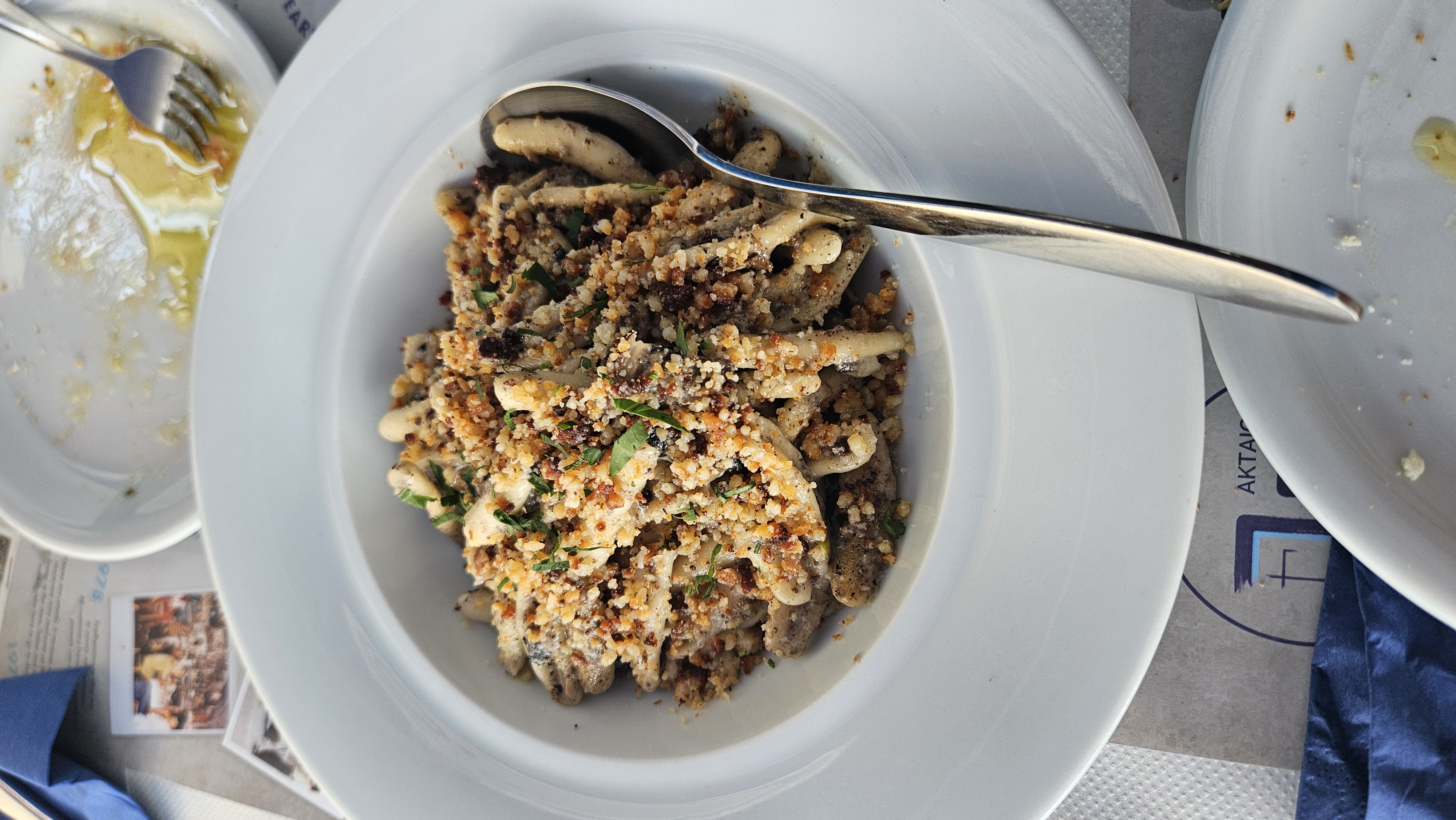 This mushroom pasta was delicious.