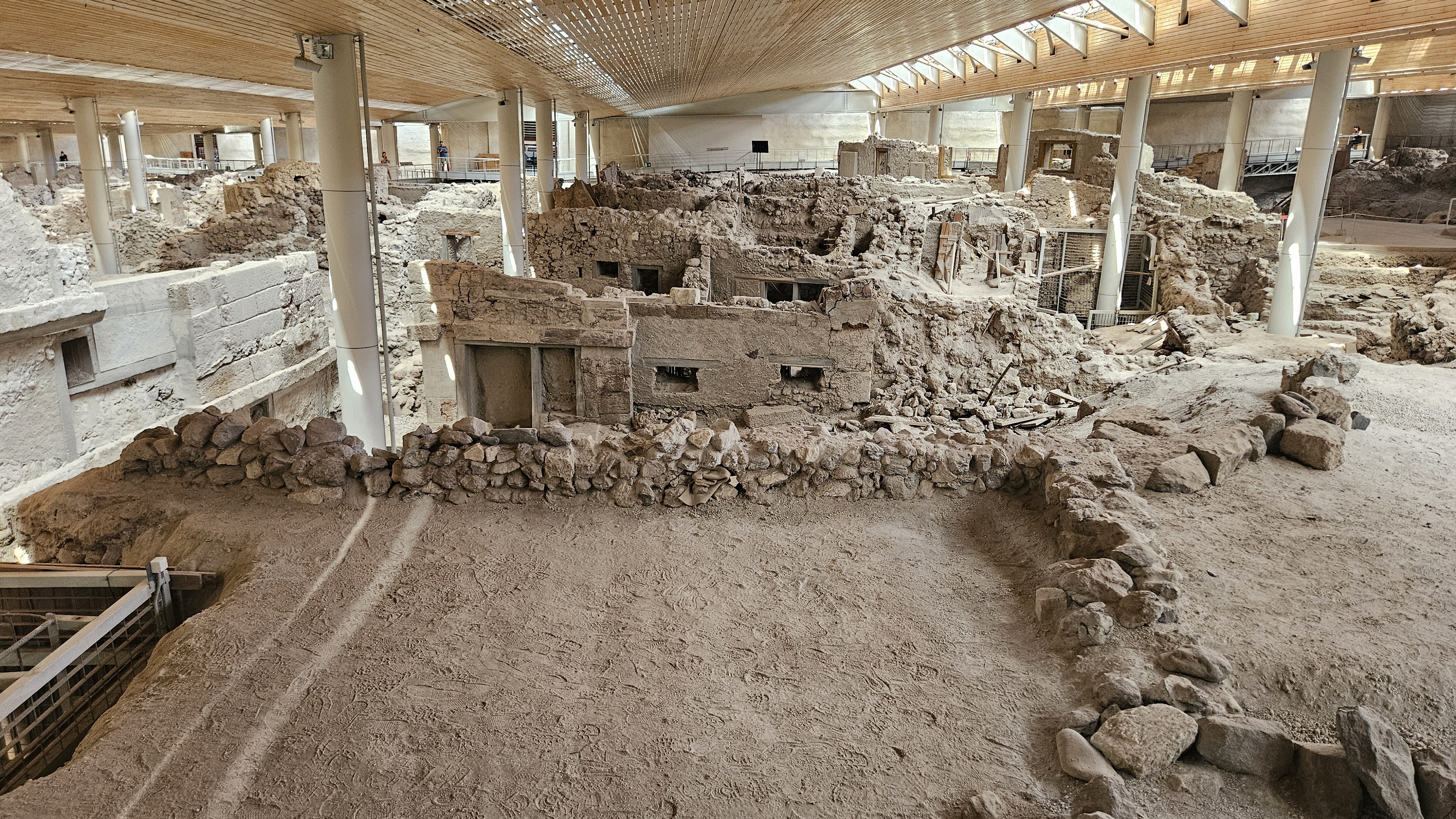 The excavations at Akrotiri